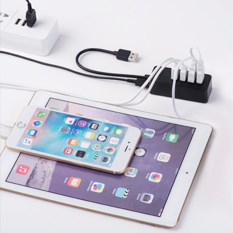 ORICO W5P-U3-100 4-Port USB 3.0 Desktop HUB with 100cm Micro USB Cable Power Supply(Black) - USB 3.0 HUB by ORICO | Online Shopping South Africa | PMC TechLife | Buy Now Pay Later Mobicred