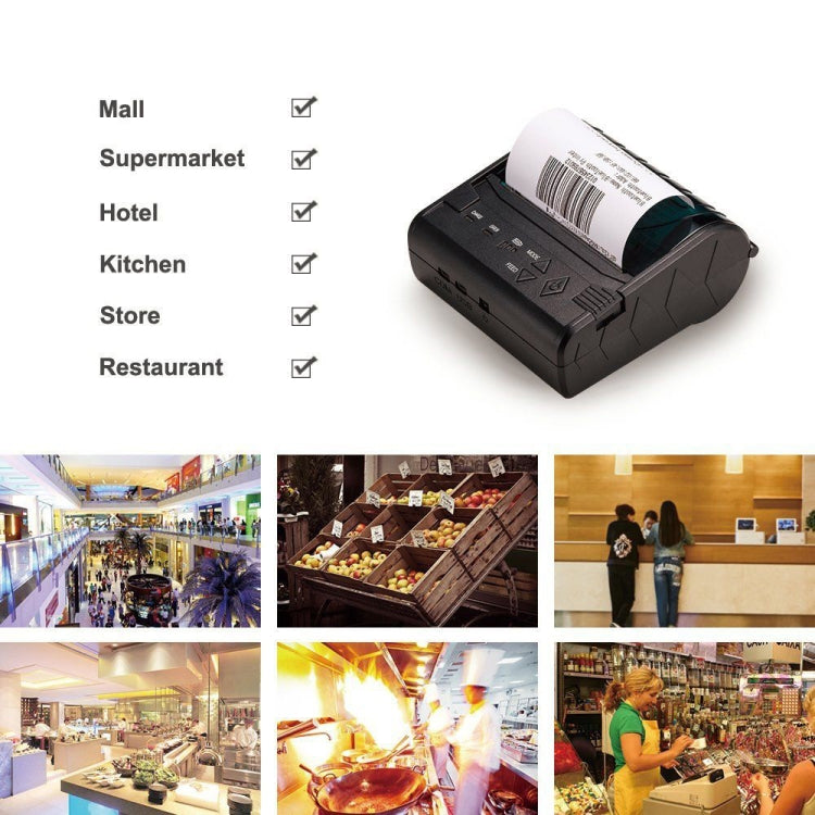 POS-8003 Portable Thermal Bluetooth Ticket Printer���Max Supported Thermal Paper Size���80x50mm - Printer by PMC TechLife | Online Shopping South Africa | PMC TechLife | Buy Now Pay Later Mobicred