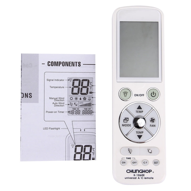CHUNGHOP K-1060E Universal Air-Conditioner Remote Controller - free shipping - PMC TechLife - Order now!