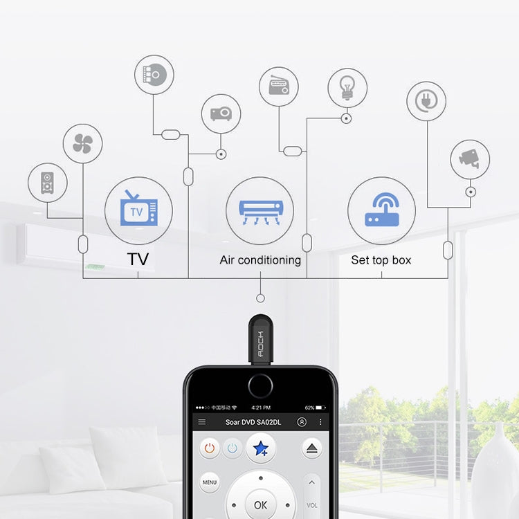 Easy to Control 3 Generation Mobile Phone Wireless Smart Remote Control for Apple universal mobile cloud remote control (Black) - Other Accessories by PMC TechLife | Online Shopping South Africa | PMC TechLife | Buy Now Pay Later Mobicred