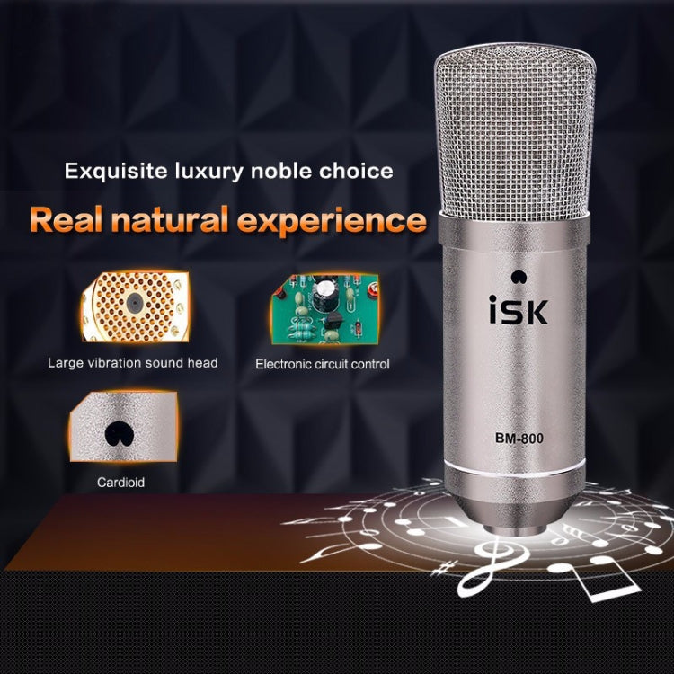 ISK BM-800 Sound Recording Microphone Condenser Mic for Studio and Broadcasting - Microphone by PMC Jewellery | Online Shopping South Africa | PMC Jewellery | Buy Now Pay Later Mobicred