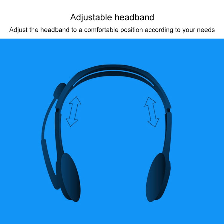 Logitech H110 Dual 3.5mm Audio Plugs Stereo Headset - Multimedia Headset by Logitech | Online Shopping South Africa | PMC Jewellery | Buy Now Pay Later Mobicred