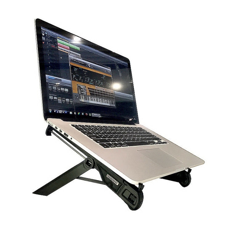NEXSTAND Laptop Height Extender Holder Stand Folding Portable Computer Heat Dissipation Bracket, Size: 27x3.9x3.6cm(Black) - MacBook Holder by PMC Jewellery | Online Shopping South Africa | PMC Jewellery | Buy Now Pay Later Mobicred