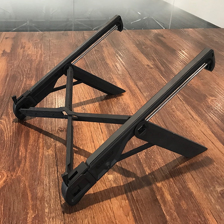 NEXSTAND Laptop Height Extender Holder Stand Folding Portable Computer Heat Dissipation Bracket, Size: 27x3.9x3.6cm(Black) - MacBook Holder by PMC Jewellery | Online Shopping South Africa | PMC Jewellery | Buy Now Pay Later Mobicred