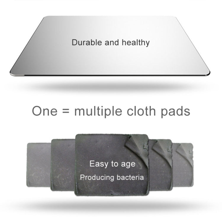 Aluminum Alloy Double-sided Non-slip Mat Desk Mouse Pad, Size : M(Grey) - Mouse Pads by PMC Jewellery | Online Shopping South Africa | PMC Jewellery | Buy Now Pay Later Mobicred