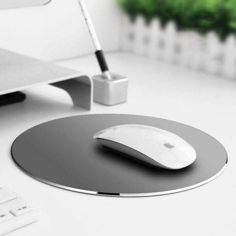 Circle Shape Aluminum Alloy Double-sided Non-slip Mat Desk Mouse Pad - Mouse Pads by PMC TechLife | Online Shopping South Africa | PMC TechLife | Buy Now Pay Later Mobicred