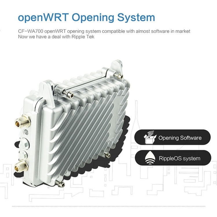 COMFAST CF-WA700 Qualcomm AR9341 300Mbps/s Outdoor Wireless Network Bridge with Dual Antenna 48V POE Adapter & AP / Router Mode, Classfication Function, 85 Devices Connecting Synchronously - free shipping - PMC Jewellery - Order now!