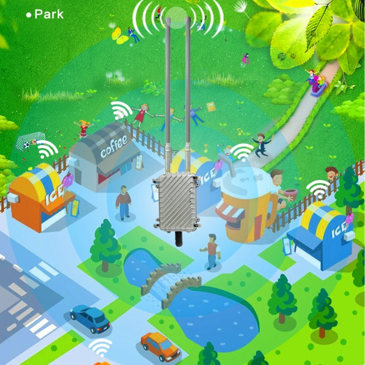COMFAST CF-WA700 Qualcomm AR9341 300Mbps/s Outdoor Wireless Network Bridge with Dual Antenna 48V POE Adapter & AP / Router Mode, Classfication Function, 85 Devices Connecting Synchronously - free shipping - PMC Jewellery - Order now!