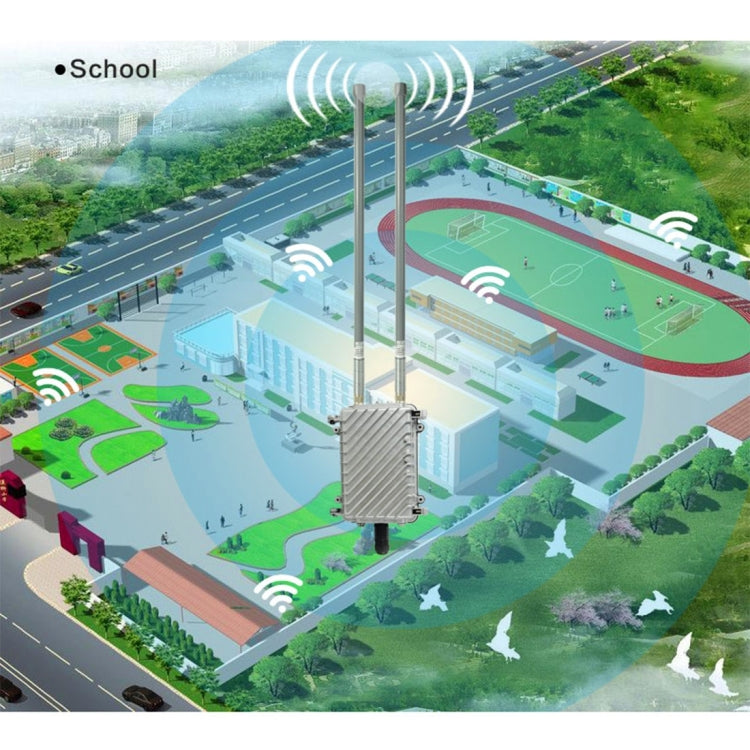 COMFAST CF-WA700 Qualcomm AR9341 300Mbps/s Outdoor Wireless Network Bridge with Dual Antenna 48V POE Adapter & AP / Router Mode, Classfication Function, 85 Devices Connecting Synchronously - free shipping - PMC Jewellery - Order now!