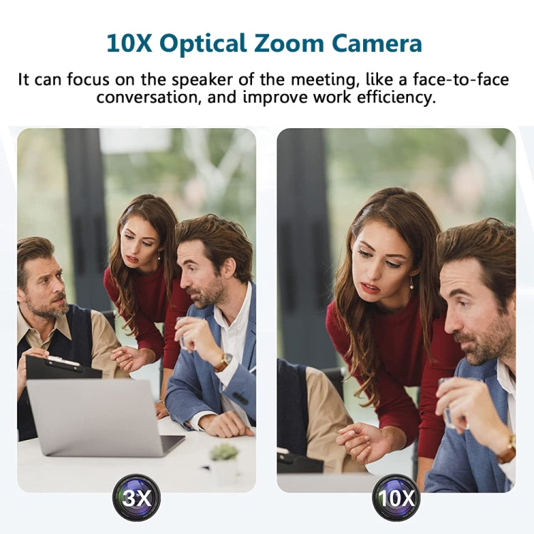 YANS YS-H210U USB HD 1080P 10X Zoom Lens Video Conference Camera with Remote Control, US Plug(Grey) - free shipping - PMc TechLife - Order now!