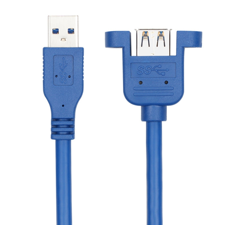 USB 3.0 Male to Female Extension Cable with Screw Nut, Cable Length: 5m - USB 3.0 by PMC Jewellery | Online Shopping South Africa | PMC Jewellery | Buy Now Pay Later Mobicred