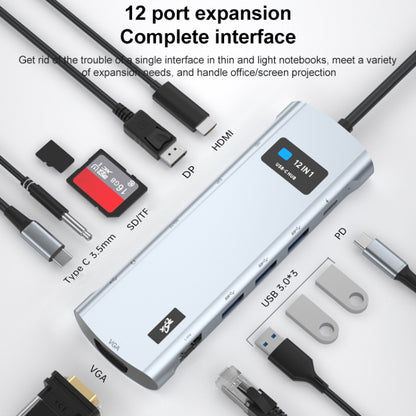 Z261 12 in 1 Elbow USB-C/Type-C to USB MST Smart Docking Station HUB Adapter - USB HUB by PMC Jewellery | Online Shopping South Africa | PMC Jewellery | Buy Now Pay Later Mobicred