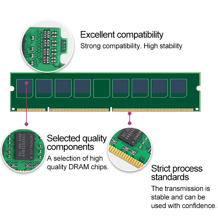 JingHai 1.5V DDR3 1333 / 1600MHz 4GB Memory RAM Module for Desktop PC - free shipping - PMC Jewellery - Order now!
