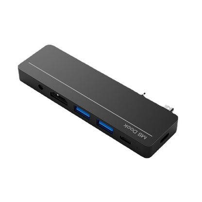 Rocketek SHX5 Multifunctional Dual Type-C Ports Expansion Dock HUB Adapter - USB HUB by ROCKETEK | Online Shopping South Africa | PMC Jewellery | Buy Now Pay Later Mobicred