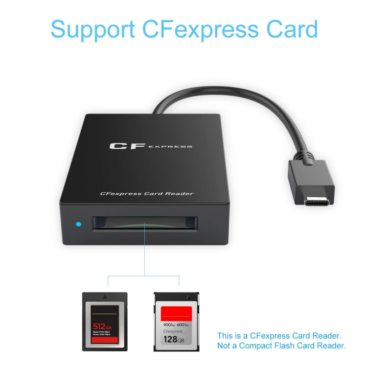 Rocketek CR315 USB3.1 Gen2 Type-C CFexpress Type B Card Reader(Black) - free shipping - PMC Jewellery - Order now!