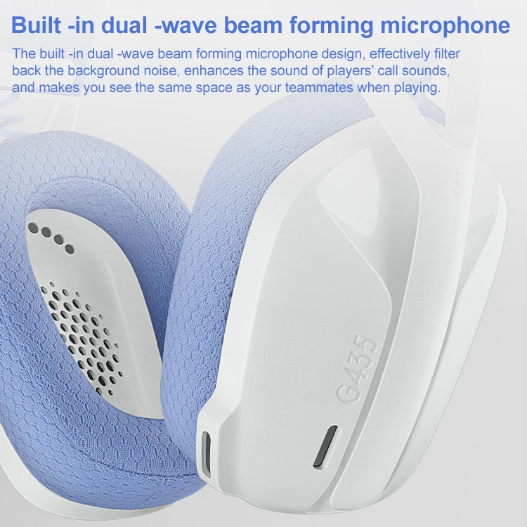 Logitech G435 Wireless Bluetooth Dual Mode Gaming Headset (White) - free shipping - PMC Jewellery - Order now!