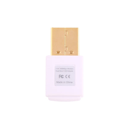 EDUP EP-AC1619 Mini Wireless USB 600Mbps 2.4G / 5.8Ghz 150M+433M Dual Band WiFi Network Card for Nootbook / Laptop / PC(White) - USB Network Adapter by EDUP | Online Shopping South Africa | PMC Jewellery | Buy Now Pay Later Mobicred