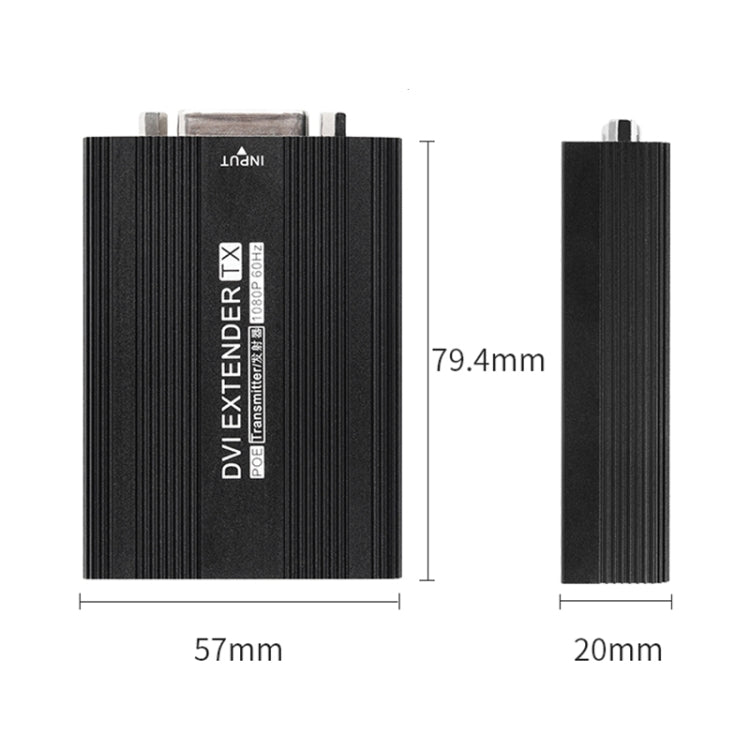 Measy DVI1815 DVI Extender Transmitter and Receiver Converter, POE Single Power Supply, Transmission Distance: 150m(EU Plug) - free shipping - PMC Jewellery - Order now!
