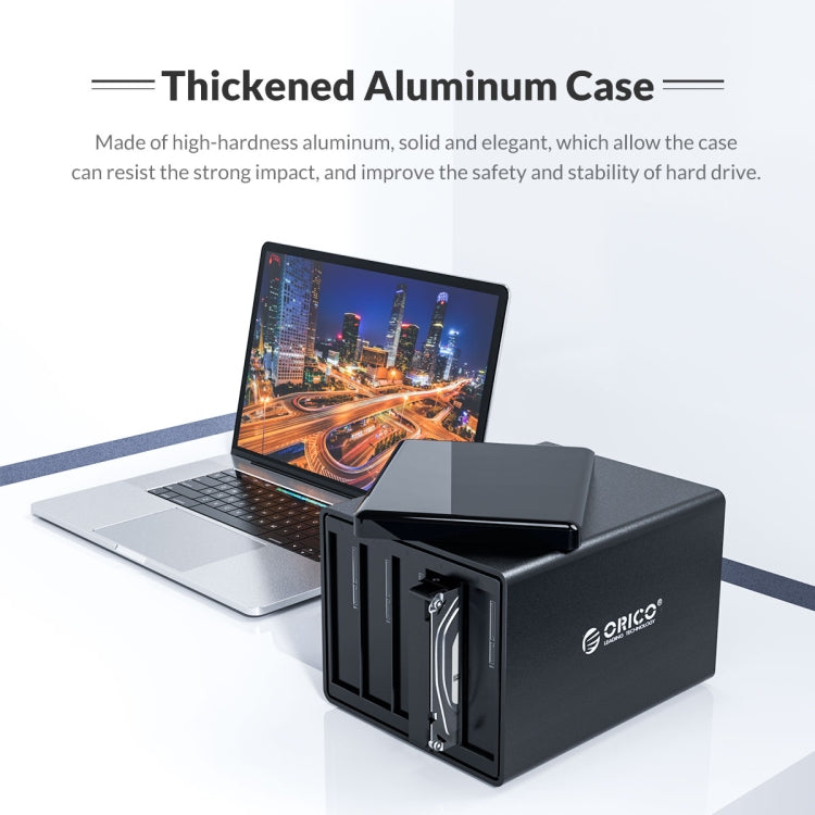 ORICO NS500U3 3.5 inch 5 Bay USB 3.0 Hard Drive Enclosure(Black) - HDD Enclosure by ORICO | Online Shopping South Africa | PMC TechLife | Buy Now Pay Later Mobicred