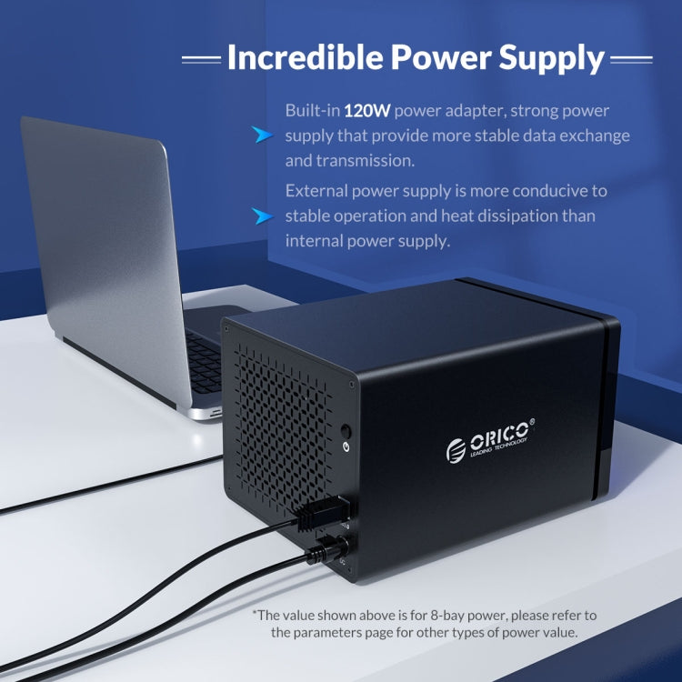 ORICO NS500U3 3.5 inch 5 Bay USB 3.0 Hard Drive Enclosure(Black) - HDD Enclosure by ORICO | Online Shopping South Africa | PMC TechLife | Buy Now Pay Later Mobicred