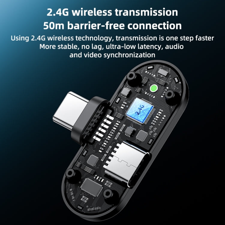 YESIDO KR16 2 in 1 Wireless Lavalier Microphone 8 Pin Receiver with Charging Box - Microphone by Yesido | Online Shopping South Africa | PMC TechLife | Buy Now Pay Later Mobicred