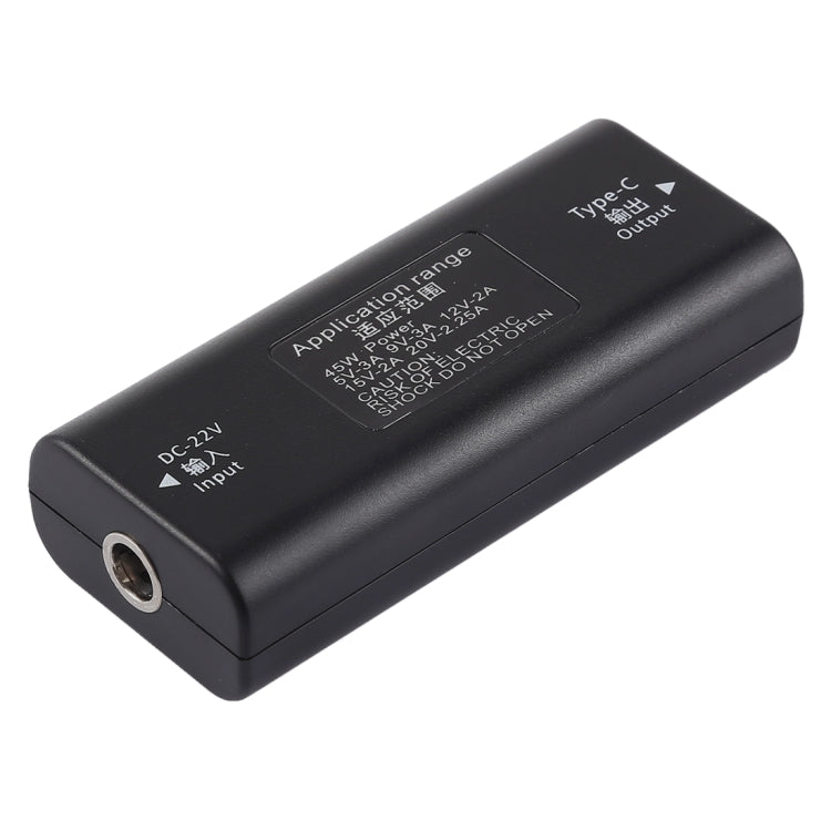 DC 5.5 x 2.1mm Power Jack Female to USB-C / Type C Female Power Connector Adapter with 30cm USB-C / Type C Cable - Universal Power Adapter by PMC Jewellery | Online Shopping South Africa | PMC Jewellery | Buy Now Pay Later Mobicred