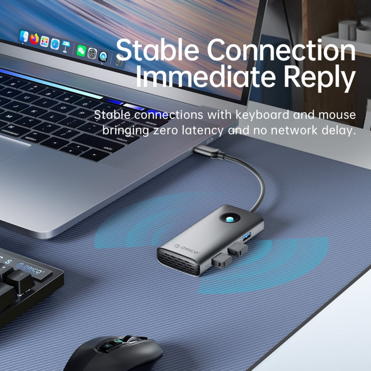 ORICO ORICO-PW11-6PCR R45 Type-C / USB-C 6-in-1 5Gbps Multifunction Docking Station (Dark Gray) - free shipping - PMC TechLife - Order now!