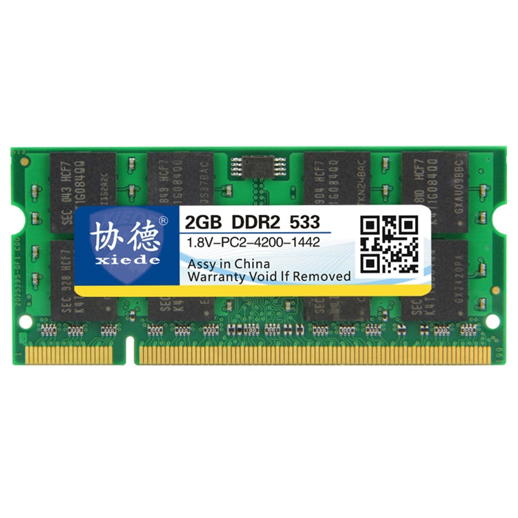 XIEDE X029 DDR2 533MHz 2GB General Full Compatibility Memory RAM Module for Laptop - RAMs by XIEDE | Online Shopping South Africa | PMC Jewellery