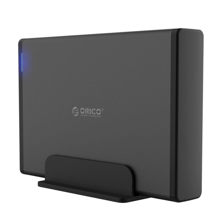 ORICO 7688U3 Vertical Aluminum External Hard Drive Enclosure Storage Case Hard Drive Dock for 3.5 inch SATA HDD(Black) - HDD Enclosure by ORICO | Online Shopping South Africa | PMC Jewellery | Buy Now Pay Later Mobicred