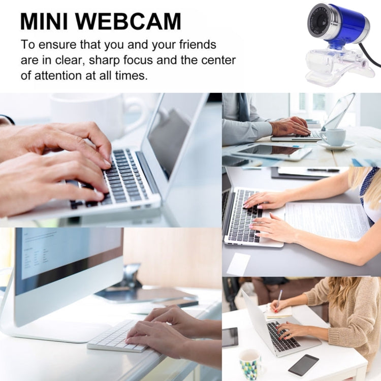 HXSJ A860 30fps 480P HD Webcam for Desktop / Laptop, with 10m Sound Absorbing Microphone, Length: 1.4m(Red) - HD Camera by HXSJ | Online Shopping South Africa | PMC Jewellery | Buy Now Pay Later Mobicred