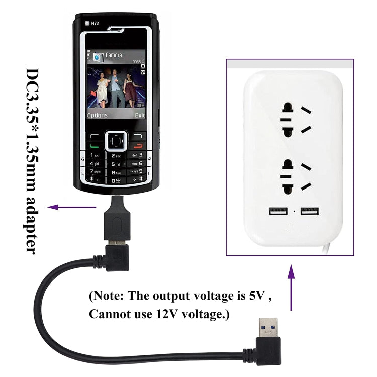 10 PCS 3.5x1.35mm Male to USB Female Adapter Connector - Universal Power Adapter by PMC Jewellery | Online Shopping South Africa | PMC Jewellery | Buy Now Pay Later Mobicred