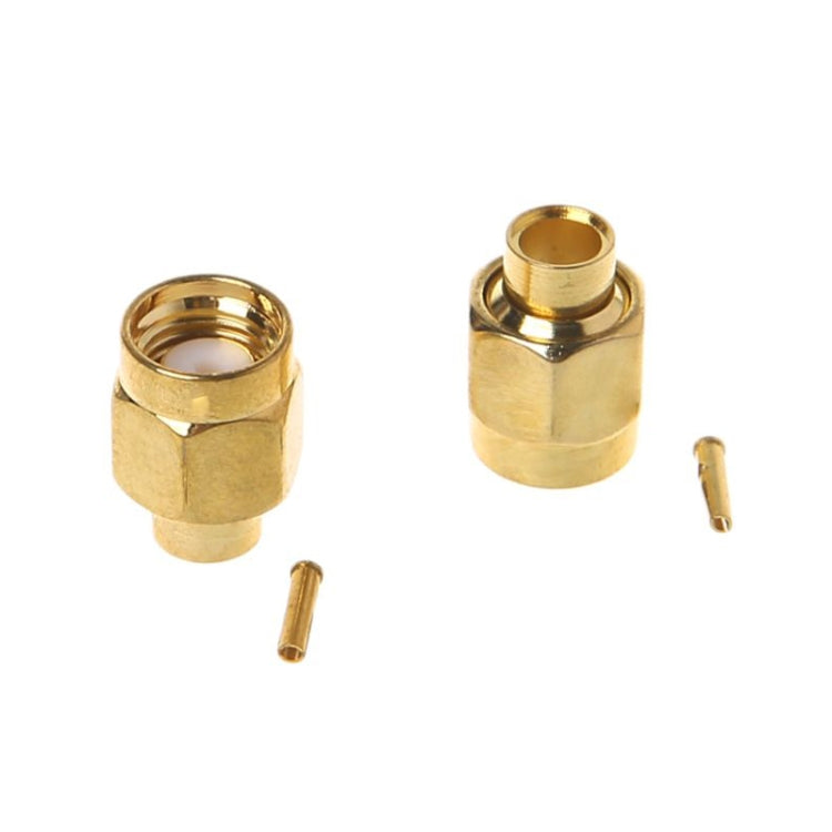 20 PCS SMA-JB3 RF Connector SMA Male Inner Screw & Pin Solder Semi-Rigid - free shipping - PMC Jewellery - Order now!