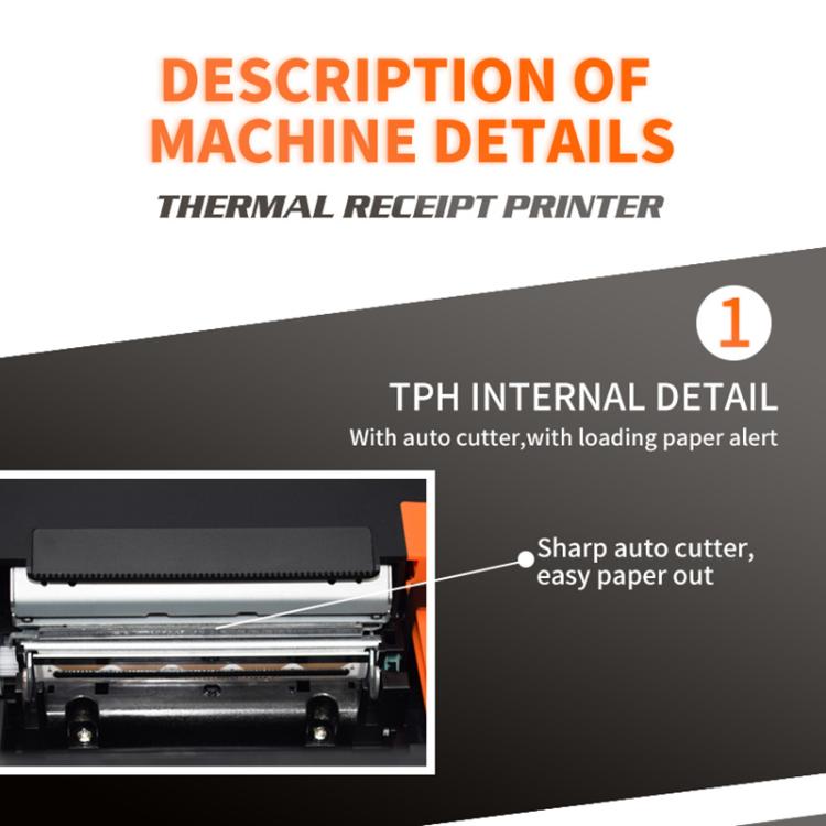 ZJ-8360-L USB Bluetooth Wireless Auto-cutter 80mm Thermal Receipt Printer(US Plug) - Receipt Printers by PMC TechLife | Online Shopping South Africa | PMC TechLife | Buy Now Pay Later Mobicred