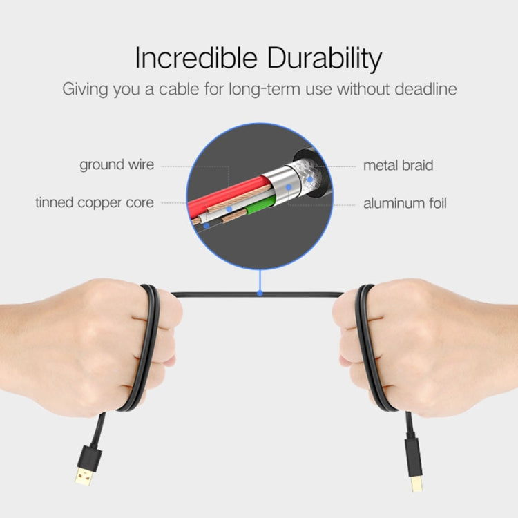 UGREEN USB 3.0 Type A Male to Type B Male Gold-plated Printer Cable Data Cable, For Canon, Epson, HP, Cable Length: 1m - USB 3.0 by UGREEN | Online Shopping South Africa | PMC TechLife | Buy Now Pay Later Mobicred