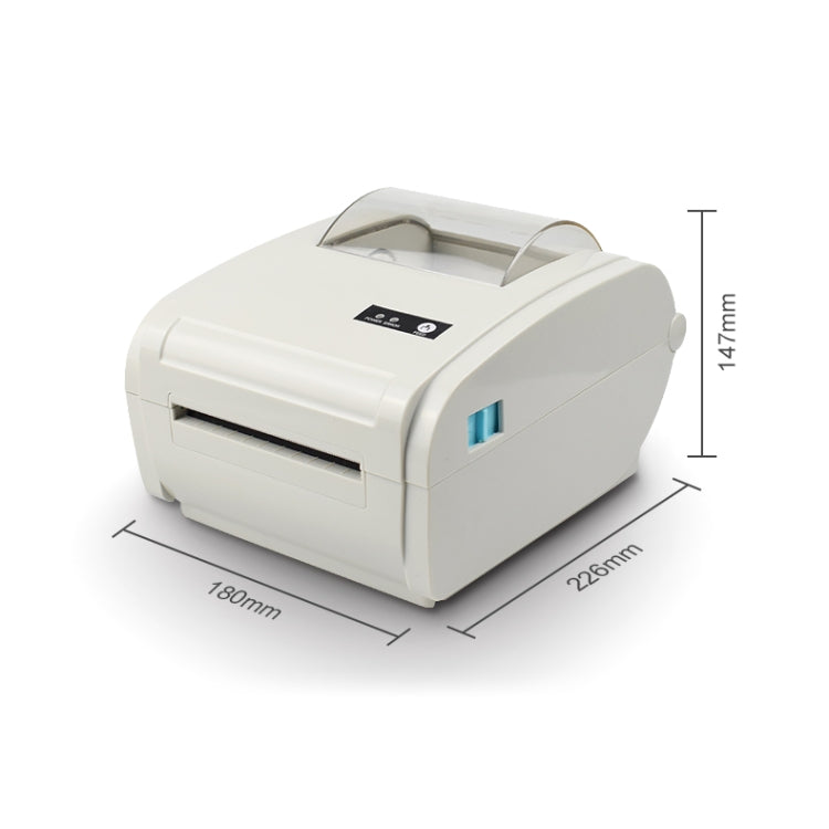POS-9210 110mm USB +  Bluetooth POS Receipt Thermal Printer Express Delivery Barcode Label Printer, EU Plug(White) - Receipt Printers by PMC Jewellery | Online Shopping South Africa | PMC Jewellery | Buy Now Pay Later Mobicred