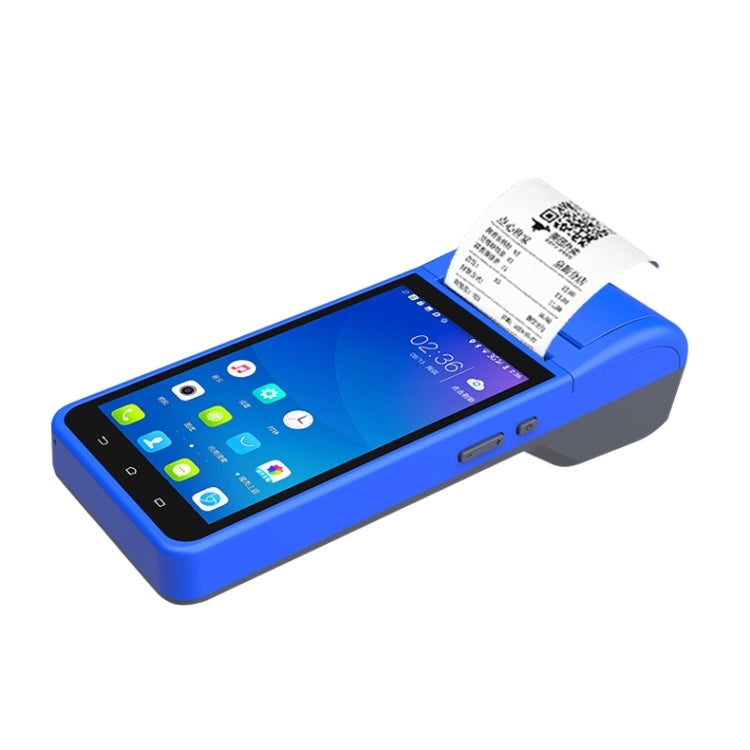 POS-6000 4G Version 1GB+8GB 58mm PDA Handheld 5.5 inch QR Code Android Smart POS Teminal Scanner Printer, UK Plug - Printer by PMC TechLife | Online Shopping South Africa | PMC TechLife | Buy Now Pay Later Mobicred