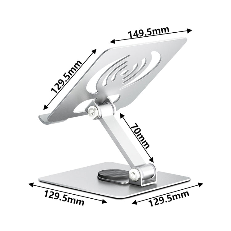 L-13 Aluminum Alloy Foldable Rotating Laptop/Tablet Stand (Silver) - free shipping - PMC Jewellery - Order now!