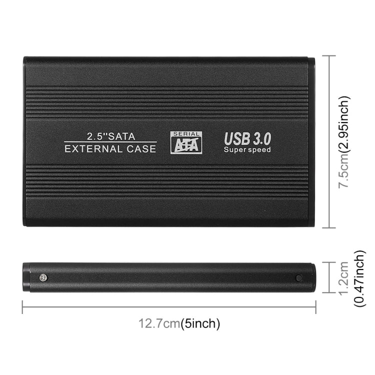 Richwell SATA R2-SATA-1TGB 1TB 2.5 inch USB3.0 Super Speed Interface Mobile Hard Disk Drive(Black) - free shipping - PMC Jewellery - Order now!