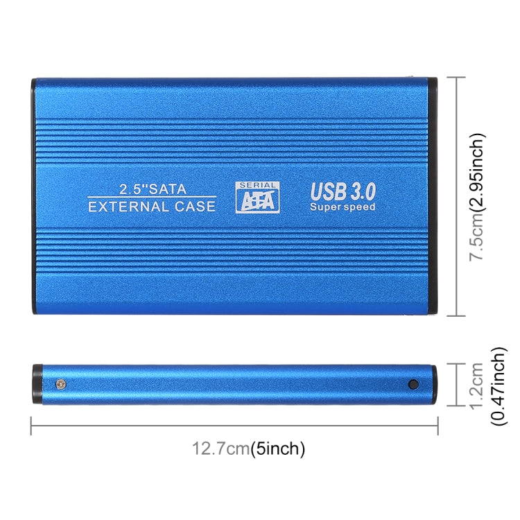 Richwell SATA R2-SATA-160GB 160GB 2.5 inch USB3.0 Super Speed Interface Mobile Hard Disk Drive(Blue) - External Hard Drives by Richwell | Online Shopping South Africa | PMC Jewellery | Buy Now Pay Later Mobicred