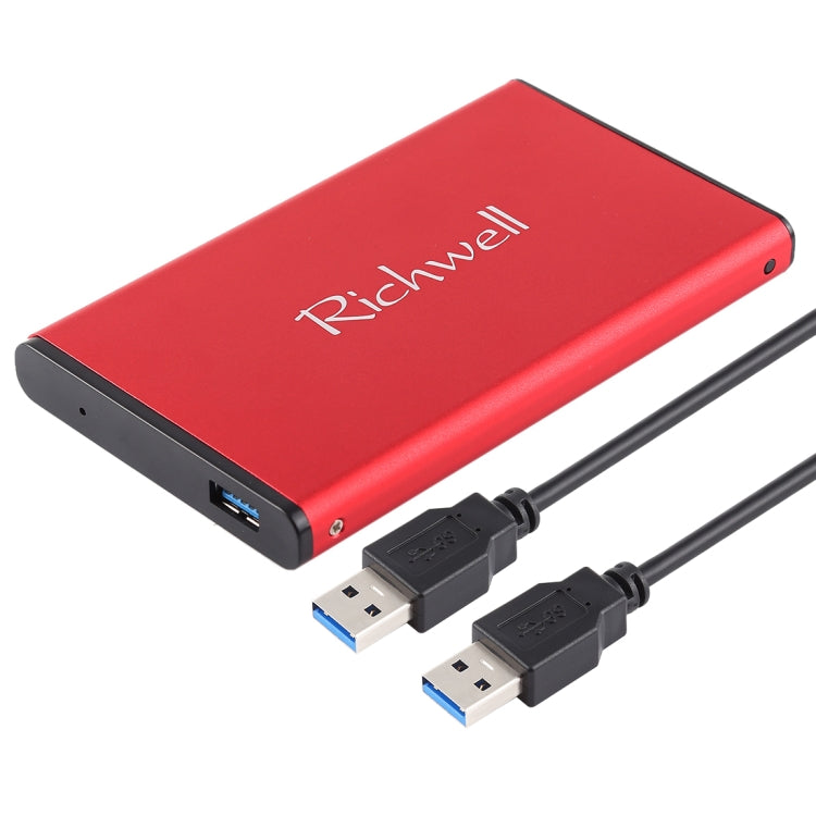 Richwell SATA R2-SATA-250GB 250GB 2.5 inch USB3.0 Super Speed Interface Mobile Hard Disk Drive(Red) - free shipping - PMC Jewellery - Order now!