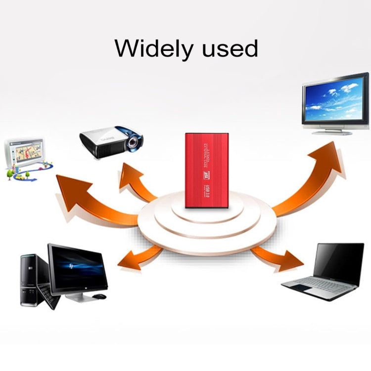 Richwell SATA R2-SATA-250GB 250GB 2.5 inch USB3.0 Super Speed Interface Mobile Hard Disk Drive(Red) - free shipping - PMC Jewellery - Order now!