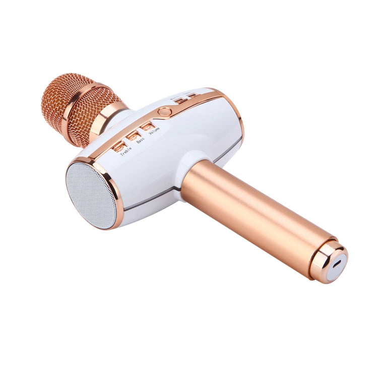 H9 High Sound Quality Handheld KTV Karaoke Recording Colorful RGB Neon Lights Bluetooth Wireless Condenser Microphone, For Notebook, PC, Speaker, Headphone, iPad, iPhone, Galaxy, Huawei, Xiaomi, LG, HTC and Other Smart Phones(Rose Gold) - Microphone by PMC Jewellery | Online Shopping South Africa | PMC Jewellery | Buy Now Pay Later Mobicred