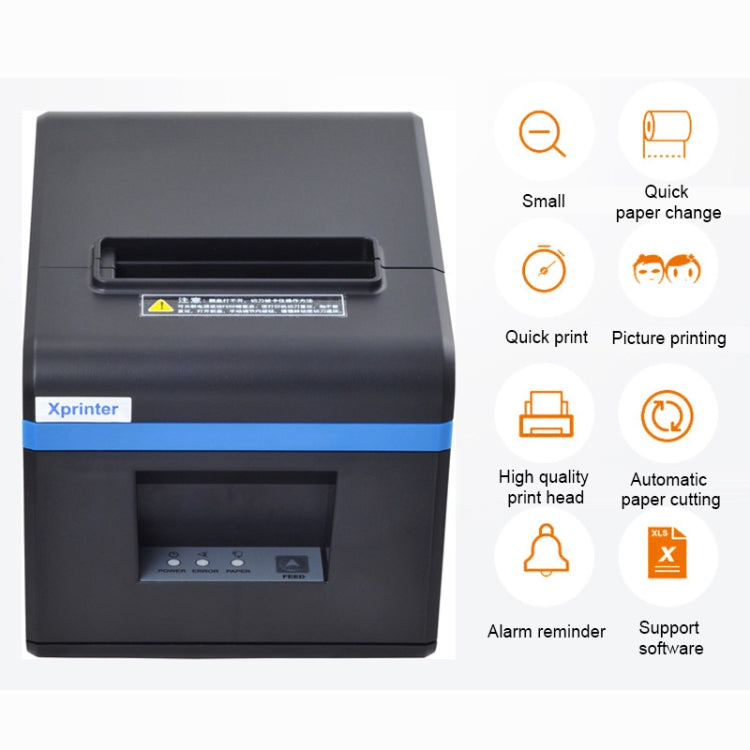 Xprinter XP-N160II USB Port Thermal Automatic Calibration Barcode Printer - free shipping - PMC TechLife - Order now!