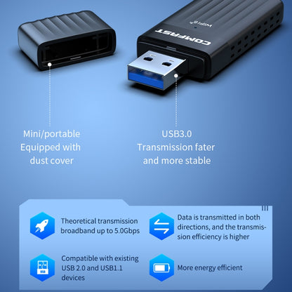 COMFAST CF-970AX 3000Mbps Dual Band Wireless Network Card WiFi6 USB Adapter - USB Network Adapter by COMFAST | Online Shopping South Africa | PMC Jewellery | Buy Now Pay Later Mobicred