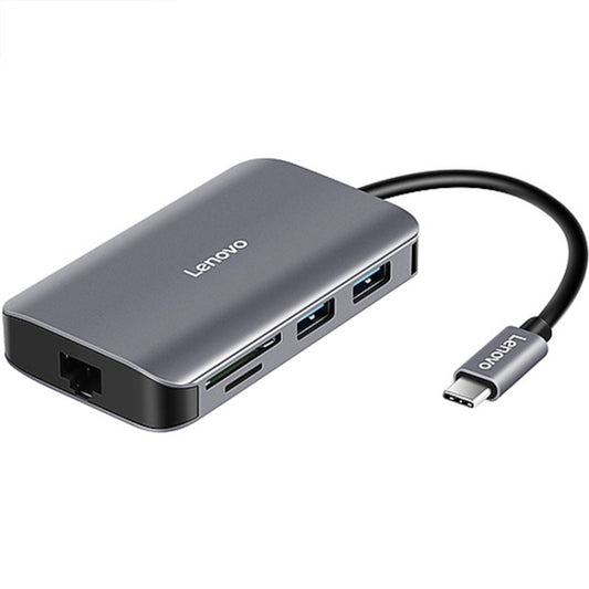 Lenovo F1-C08 8 In 1 Type-C / USB-C to HDMI Multi-function Converter Hub - USB HUB by Lenovo | Online Shopping South Africa | PMC Jewellery | Buy Now Pay Later Mobicred