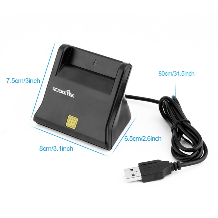 ROCKETEK SCR2 CAC ID SIM Chip Smart Card Reader -  by ROCKETEK | Online Shopping South Africa | PMC Jewellery | Buy Now Pay Later Mobicred