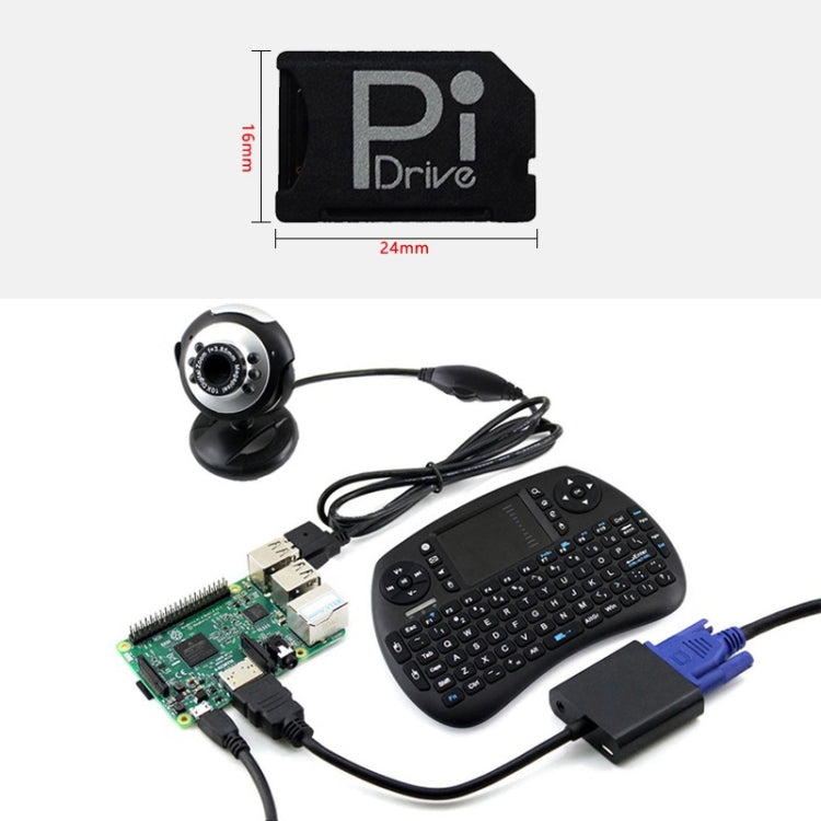 BASEQI Raspberry Pi Development Board Hidden TF to SD Card Case - Raspberry Pi Accessories by PMC Jewellery | Online Shopping South Africa | PMC Jewellery | Buy Now Pay Later Mobicred