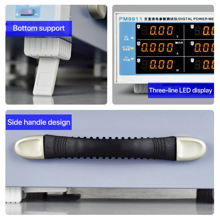 DCUU PM9911 Intelligent Electrical Parameters Measuring Instrument(US Plug) - Current & Voltage Tester by PMC TechLife | Online Shopping South Africa | PMC TechLife | Buy Now Pay Later Mobicred