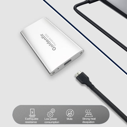 Goldenfir NGFF to Micro USB 3.0 Portable Solid State Drive, Capacity: 128GB(Black) - External Solid State Drives by Goldenfir | Online Shopping South Africa | PMC Jewellery | Buy Now Pay Later Mobicred