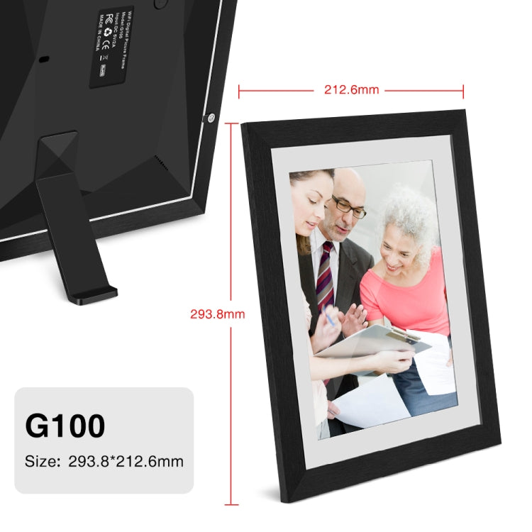 G100 10.1 inch LCD Screen WIFI Cloud Album Digital Photo Frame Electronic Photo Album with Touch Rotating Screen & Video Push (EU Plug) - 11 inch Below by PMC Jewellery | Online Shopping South Africa | PMC Jewellery | Buy Now Pay Later Mobicred